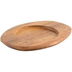 Oval stand wood ,L=12,B=10cm