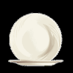 Тарелка «Кипр» стекло D=19,5см слон.кость