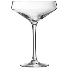 Champagne saucer “Cabernet”  chrome glass  300 ml  D=11, H=17cm  clear.