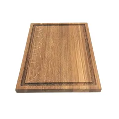 Доска для стейка с пропиткой дуб ,H=18,L=350,B=250мм св.корич.