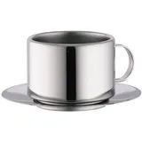 Чайная пара сталь нерж. 250мл D=90,H=90,B=145мм металлич.