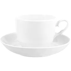Tea pair “Tulip” porcelain 250ml D=87,H=70mm white