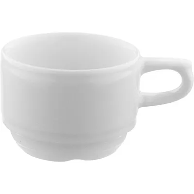 Чашка кофейная «Нептун» фарфор 80мл D=64мм белый, изображение 2