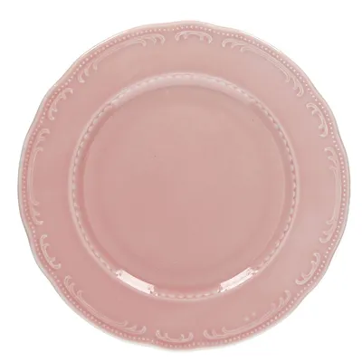 Блюдо «В.Виена Шарм» круглое фарфор D=310,H=27мм розов., Цвет: Розовый