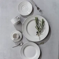 Тарелка «Бид» фарфор D=23см белый, изображение 4