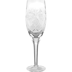 Flute glass crystal 250ml ,H=22.5cm clear.