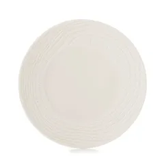 Plate “Arborescence” small  porcelain  D=265, H=30mm ivory