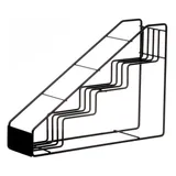 Подставка для бутылок сталь ,H=30,L=42,B=11см черный