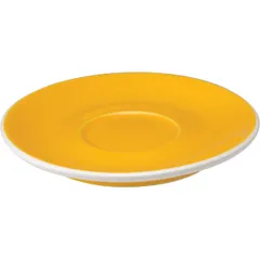 Saucer “Tulip”  porcelain  D=14cm  yellow.