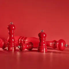 Мельница для соли «Париж Ю Селект» металлический механизм бук ,H=30см красный, изображение 3