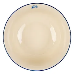 Салатник «Фиори» фарфор D=179,H=87мм слон.кость,синий, изображение 2