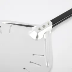 Лопата для пиццы поворотная перфорированная алюмин. D=30,L=70см металлич.,черный, изображение 3