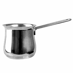 Turk stainless steel 1.42l D=13,H=15cm silver.
