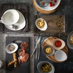 Салатник «Скейп грей» фарфор 250мл ,H=65,L=155,B=120мм серый, изображение 4