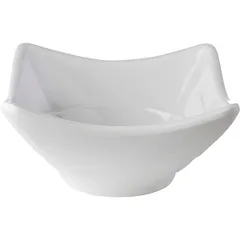 Salad bowl for compliment square plastic 100ml ,H=4,L=8,B=8cm white