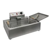 Чебуречница CP-BEF08 (макс. объем 14л) сталь нерж. ,H=30,L=46,B=56см 3,9Квт серебрист.