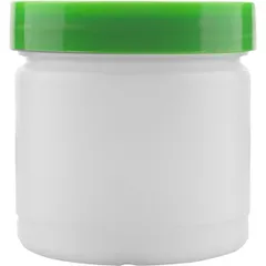 Juice container “Probar” with lid  polyprop.  0.5 l  D=95, H=90mm  white, assorted.
