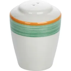 Pepper shaker “Rio Green”  porcelain  D=4, H=7 cm  white, green.