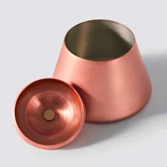 Сахарница «Купер» с крышкой, с лужением внутри медь 250мл D=60,H=85мм роз. золото, изображение 3