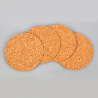 Подставка круглая d 15,2 см, h 1 см, пробковая, 4 шт/уп, P.L. Proff Cuisine