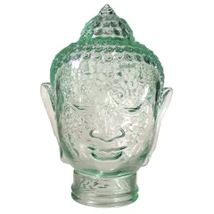 Table decor “Buddha” glass ,H=30cm clear.