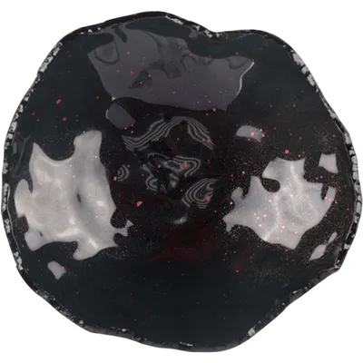 Салатник «Космос» стекло 450мл D=23см черный, изображение 2
