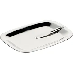 Money tray with clip stainless steel ,H=1,L=15,B=11cm metal.