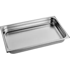 Gastronorm container (1/1) with handles  stainless steel , H=65mm