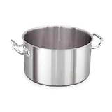 Кастрюля с крышкой сталь нерж. 14,1л D=30,H=20см матовый