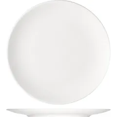 Plate “Options” small  porcelain  D=28, H=2cm  white