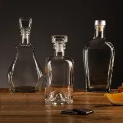 Штоф «Ацтека» с пробкой стекло 0,5л D=80/39,H=190мм прозр., изображение 4