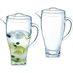 Кувшин с крышкой пластик 2л D=22,H=26,1см прозр., изображение 4