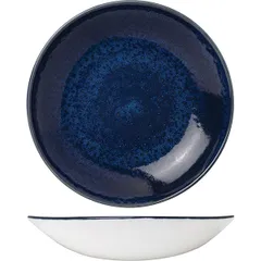 Salad bowl “Vesuvius”  porcelain  0.65 l  D=215, H=40mm  blue