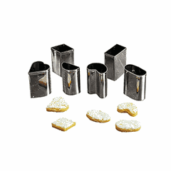 Set of pastry molds[9pcs] stainless steel.