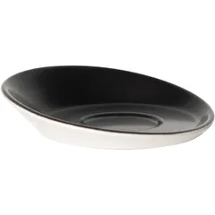 Блюдце «Даск Шиир» фарфор D=118,H=34мм черный,белый, изображение 2