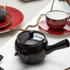 Блюдце «Джаспер» фарфор D=150/50,H=7,1мм белый,красный, изображение 3