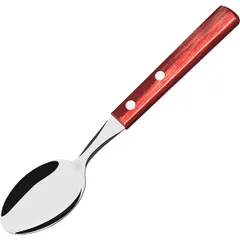 Table spoon “Polywood”  stainless steel, wood  L=195/60, B=10mm  red, metal.