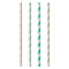 Трубочки «Спираль» без сгиба[100шт] бумага D=6,L=200мм разноцветн.