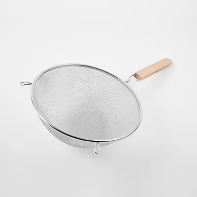 Сито с ручкой сталь нерж.,дерево D=28,L=50,B=10,5см, Диаметр (мм): 280