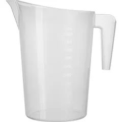 Стакан мерный с ручкой пластик 5л ,H=30,2,L=27,B=20см белый, изображение 2