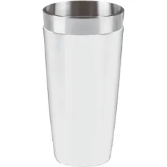 Shaker glass “Boston”  stainless steel, vinyl  0.83 l  D=9, H=18 cm  white