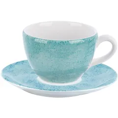 Чашка чайная «Аида» фарфор 180мл D=88,H=60мм бирюз., изображение 2