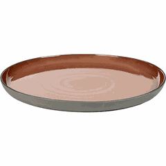 Блюдо «Даск» керамика D=317,H=25мм серый,красный