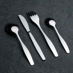 Набор столовых приборов «Антошка» детский[4шт] сталь нерж. серебрист., изображение 4