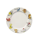 Тарелка «Кидс» мелкая фарфор D=25см белый