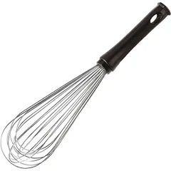 Whisk made of 11 wire elements  stainless steel, plastic  L=30/16, B=7 cm  metallic, black