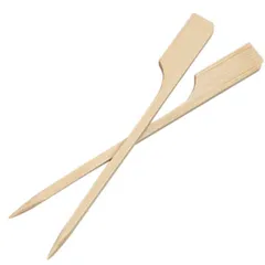 Skewers for canapés “Oar”[500pcs] bamboo ,L=9cm beige.