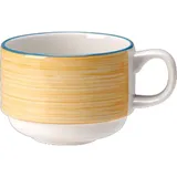 Чашка чайная «Рио Йеллоу» фарфор 200мл D=8,H=6см белый,желт.