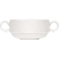 Чашка бульонная «Моцарт» фарфор 260мл ,H=52мм белый, изображение 3