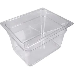 Gastronorm container (1/2)  polycarbonate , H=20, L=32.5, B=26.5 cm  transparent.